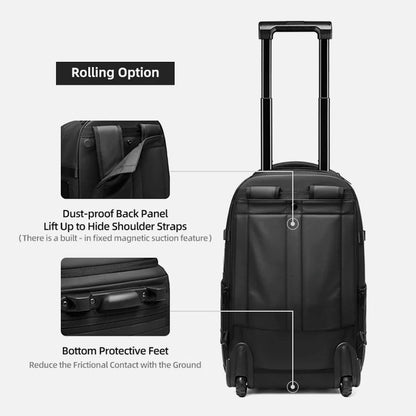 All-weather waterproof compression backpack for outdoor adventure