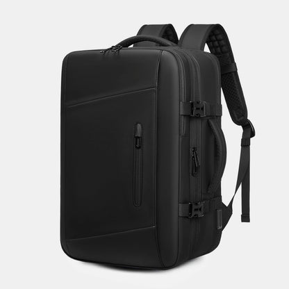 Smart vacuum compression backpack with waterproof material and laptop compartment