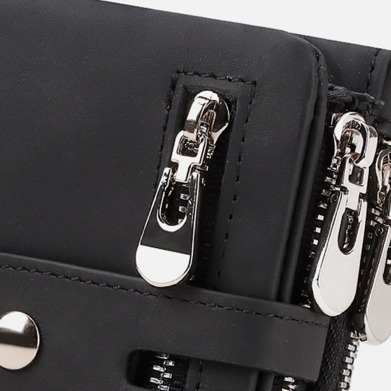 Durable water-resistant wallet with RFID protection and coin pocket