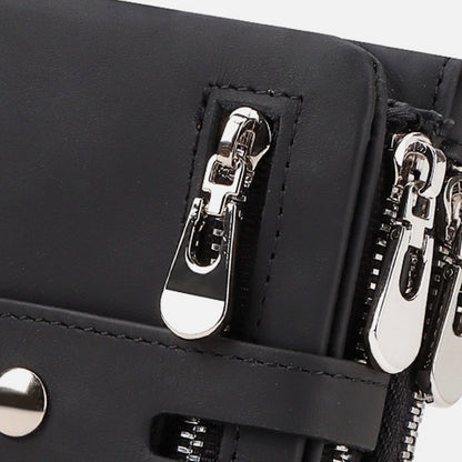 Durable water-resistant wallet with RFID protection and coin pocket