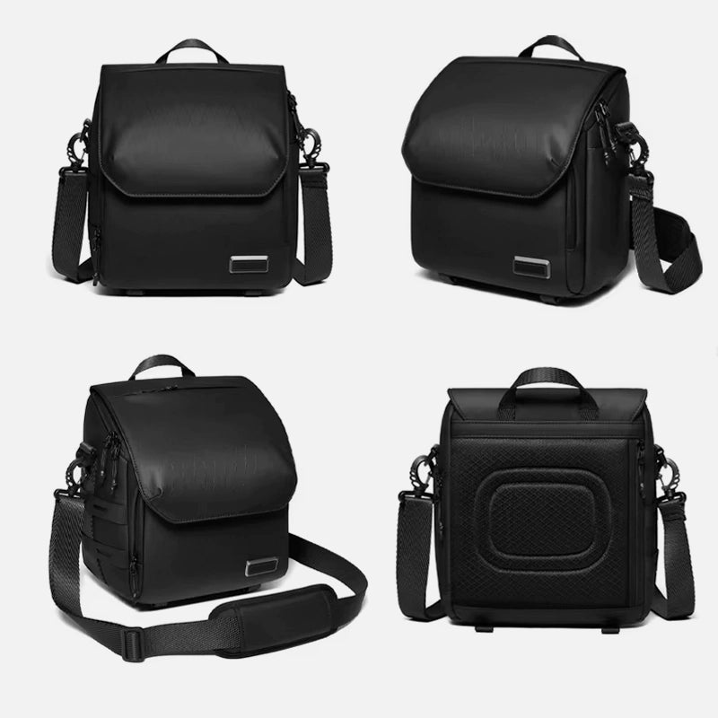 Minimalist mini camera bag with removable strap and soft inner lining