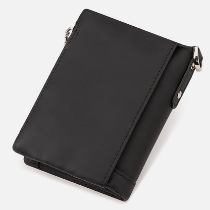 RFID-blocking anti-theft wallet made of premium leather