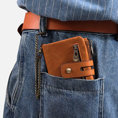Stylish anti-theft wallet for travelers and commuters