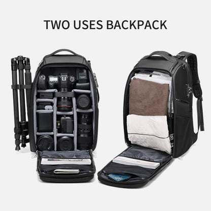 Camera bag pro with adjustable shoulder strap and waterproof zippers