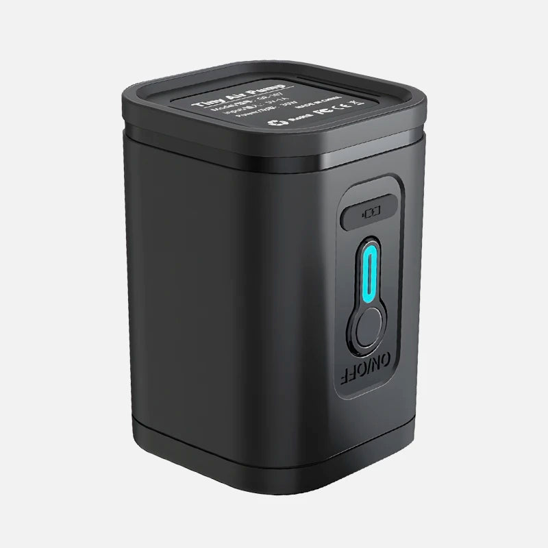 Portable electric vacuum compression pump for travel storage bags