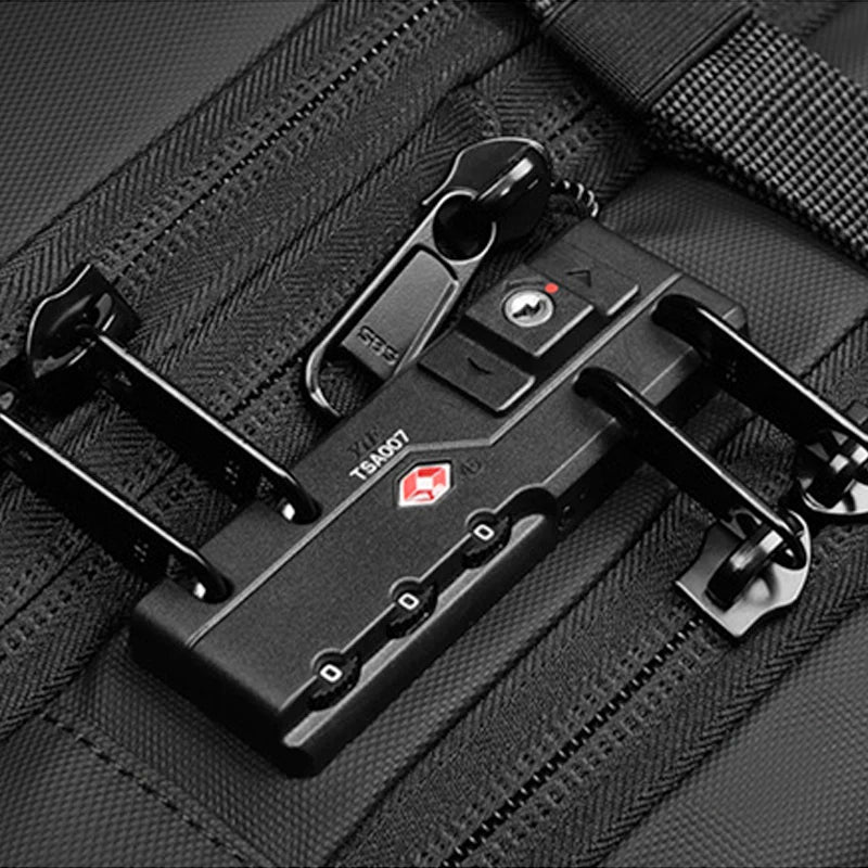 Smart travel backpack with vacuum air valve and laptop compartment