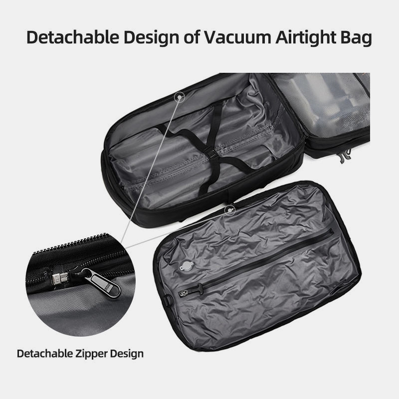 Carry-on waterproof backpack that avoids checked baggage fees