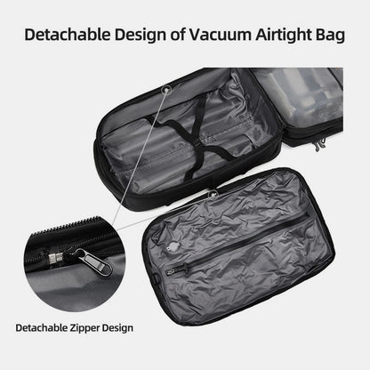 Carry-on waterproof backpack that avoids checked baggage fees