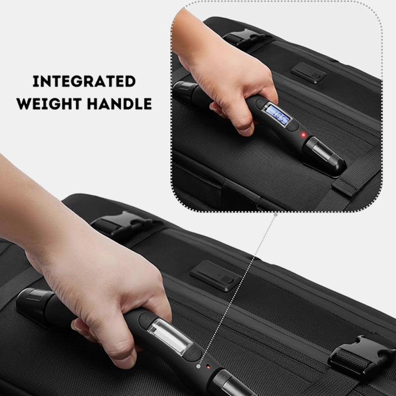 Professional waterproof backpack with compression valve and laptop sleeve