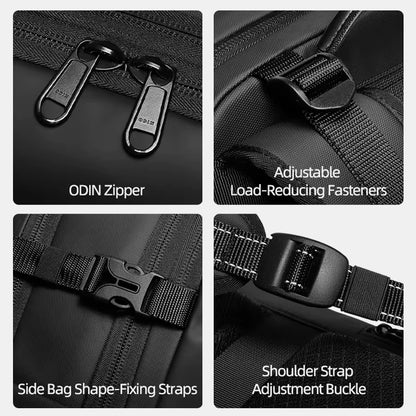 Vacuum compression travel backpack that saves 60% packing space