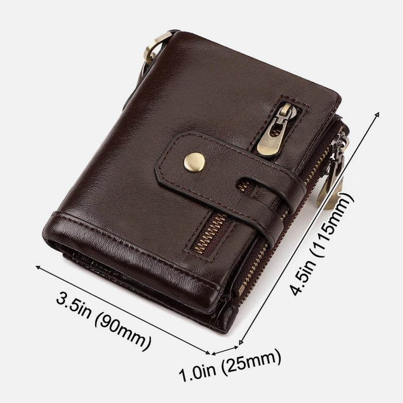Minimalist men’s RFID blocking wallet for daily security and travel use