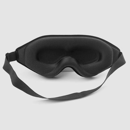Portable sleep mask with memory foam padding and smooth texture