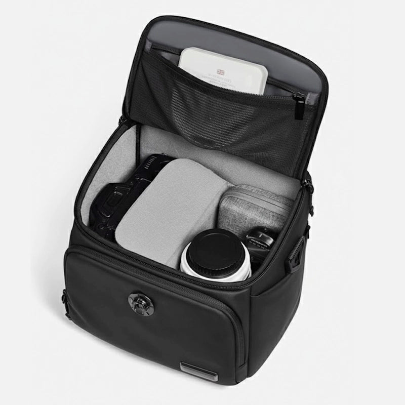 Travel-size waterproof DSLR camera bag for outdoor photographers